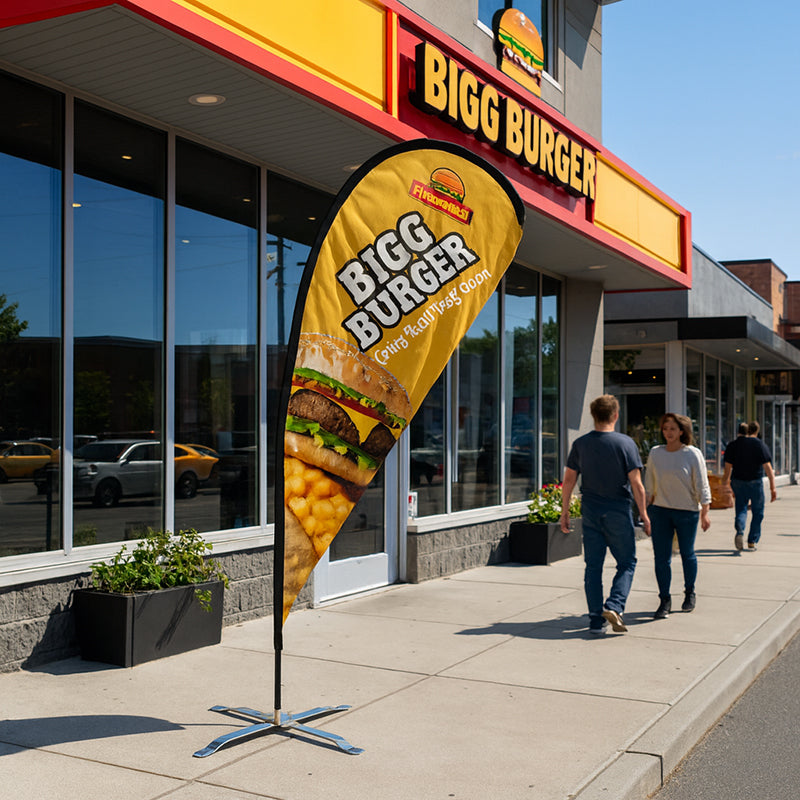 9 Foot Teardrop Wings Advertising Flag