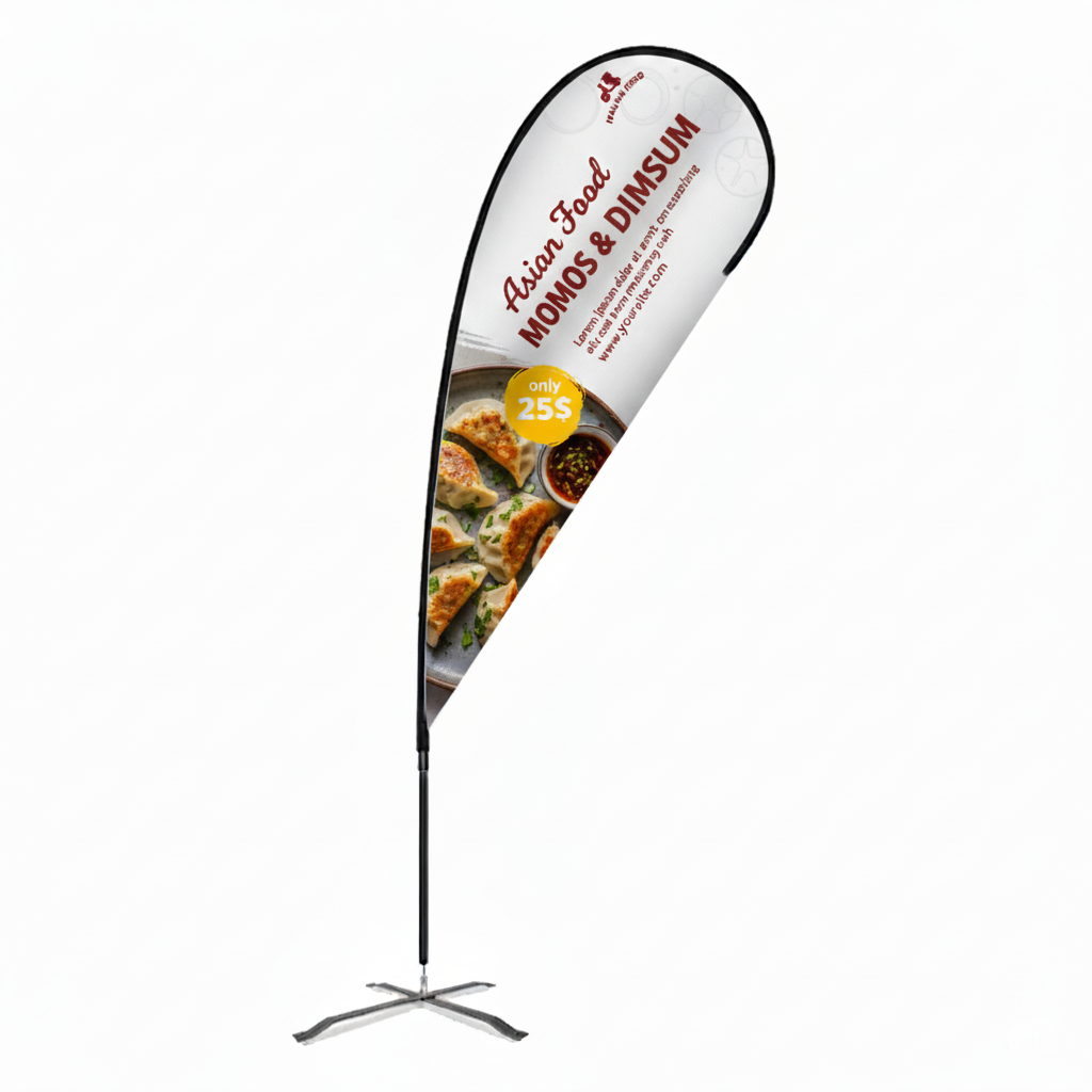 12.5 Foot Teardrop Wingz Advertising Flag