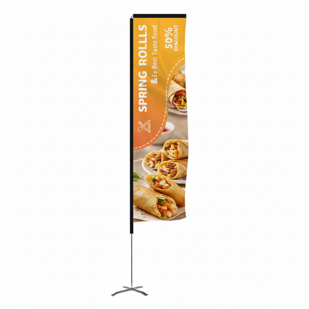 8.5 Foot Rectangle Wingz Advertising Flag