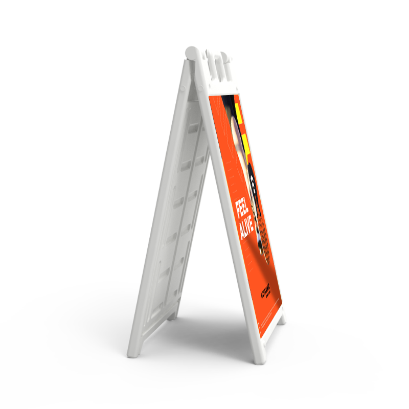 Signicade A-frame Outdoor sign Custom Print - Side View