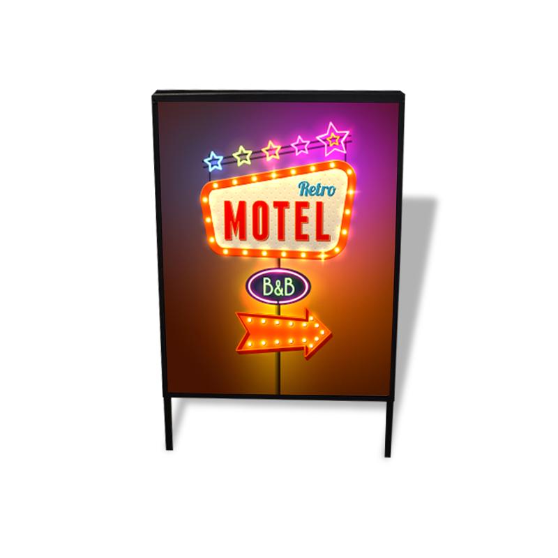 Top Loader A Frame Sidewalk Sign Front Side