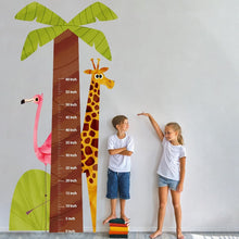 Load image into Gallery viewer, Kids Height Chart Wall Sticker, Growth Chart Ruler, Giraffe Wall Stickers Wall Decal
