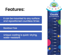 Load image into Gallery viewer, Personalized Growth Chart for Kids Measuring Height - Alien Invasion Theme
