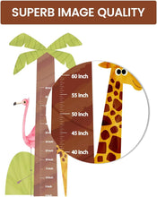 Load image into Gallery viewer, Kids Height Chart Wall Sticker, Growth Chart Ruler, Giraffe Wall Stickers Wall Decal
