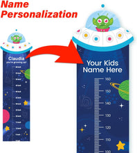 Load image into Gallery viewer, Personalized Growth Chart for Kids Measuring Height - Alien Invasion Theme
