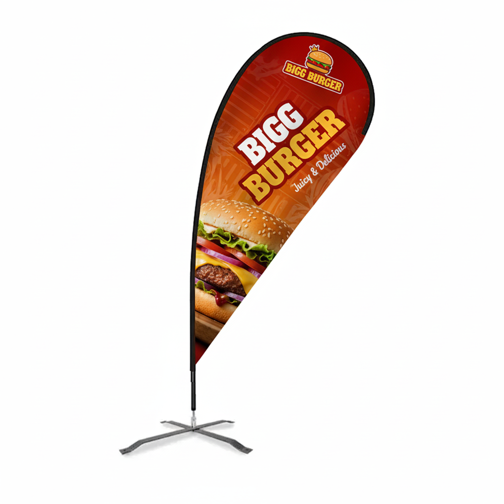 9 Foot Teardrop Wings Advertising Flag