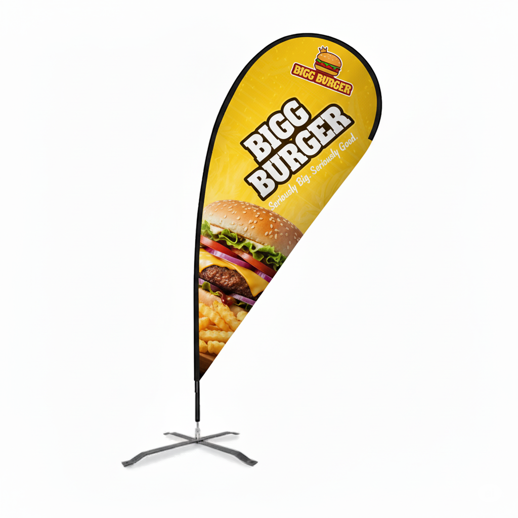 9 Foot Teardrop Wings Advertising Flag