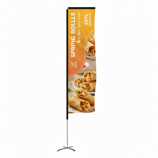 8.5 Foot Rectangle Wingz Advertising Flag