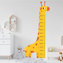 Load image into Gallery viewer, Baby Giraffe Growth Chart for Kids Age, Wall Height Chart Ruler Decal Sticker
