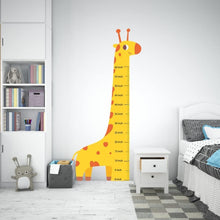 Load image into Gallery viewer, Baby Giraffe Growth Chart for Kids Age, Wall Height Chart Ruler Decal Sticker
