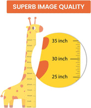 Load image into Gallery viewer, Baby Giraffe Growth Chart for Kids Age, Wall Height Chart Ruler Decal Sticker
