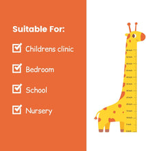 Load image into Gallery viewer, Baby Giraffe Growth Chart for Kids Age, Wall Height Chart Ruler Decal Sticker
