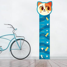 Load image into Gallery viewer, Kids Height Chart, Cat Theme Wall Sticker, Nursery Wall Art Sticker, Kids Room Growth Chart
