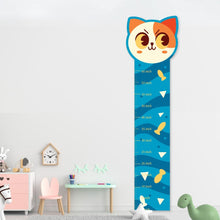 Load image into Gallery viewer, Kids Height Chart, Cat Theme Wall Sticker, Nursery Wall Art Sticker, Kids Room Growth Chart
