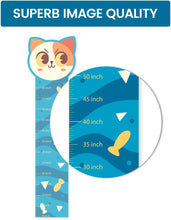 Load image into Gallery viewer, Kids Height Chart, Cat Theme Wall Sticker, Nursery Wall Art Sticker, Kids Room Growth Chart
