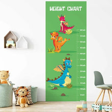 Load image into Gallery viewer, Height Measurement for Wall, Height Growth Chart for Kids Boys Girls - Dragon Dinosaur Wall Sticker
