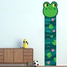 Load image into Gallery viewer, Kids Height Chart, Frog Theme Wall Sticker, Nursery Wall Art Sticker, Kids Room Growth Chart
