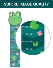 Load image into Gallery viewer, Kids Height Chart, Frog Theme Wall Sticker, Nursery Wall Art Sticker, Kids Room Growth Chart
