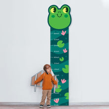 Load image into Gallery viewer, Kids Height Chart, Frog Theme Wall Sticker, Nursery Wall Art Sticker, Kids Room Growth Chart
