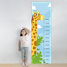 Load image into Gallery viewer, Animal Kids Height Measurement Chart, Giraffe Wall Decal Sticker, Kids Room Growth Chart
