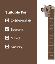 Load image into Gallery viewer, Kids Height Chart, Hanging Koala Wall Sticker, Animal Wall Decal, Nursery Wall Art Sticker
