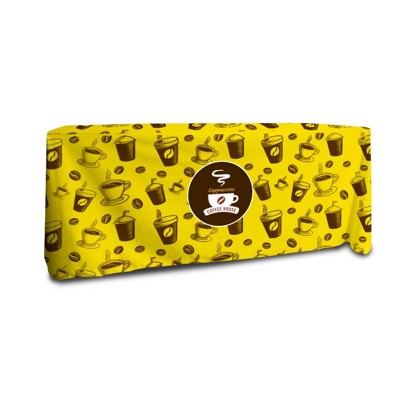 8 Feet Event Table Cover Top Side View