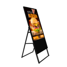 Load image into Gallery viewer, Hyper Lumin™ Digital A-Frame Signage, Folding 43&quot; Display Sign
